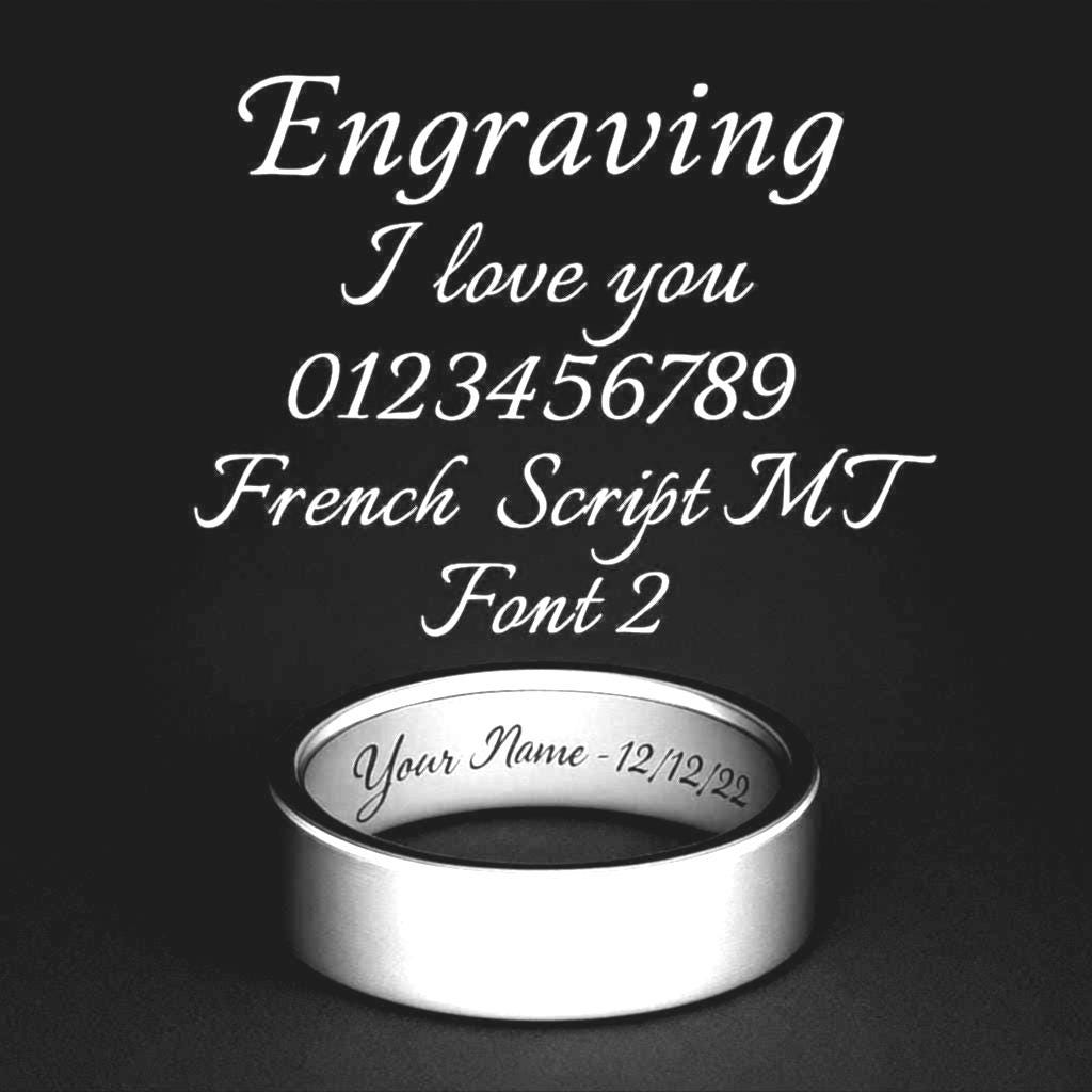 Custom Ring Engraving for Titanium Rings – Personalised Engraving