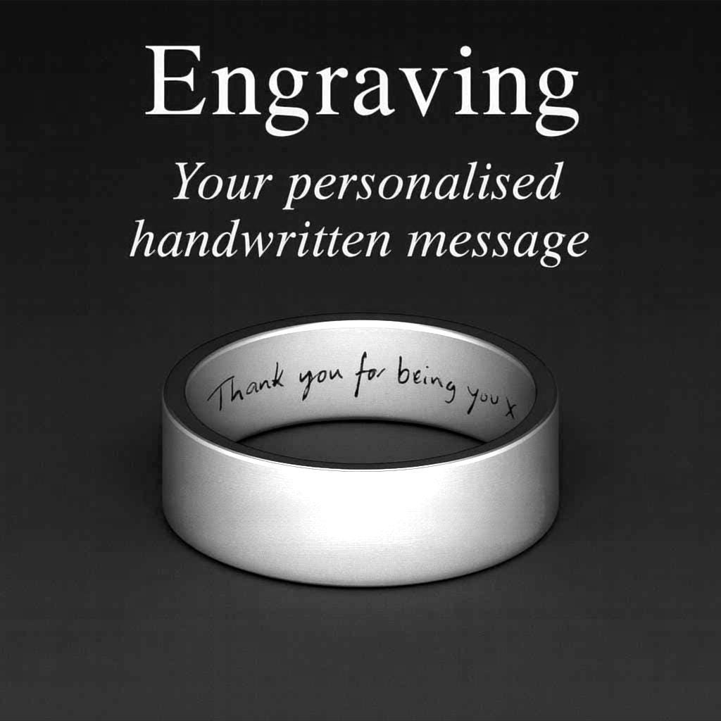 Custom Ring Engraving for Titanium Rings – Personalised Engraving