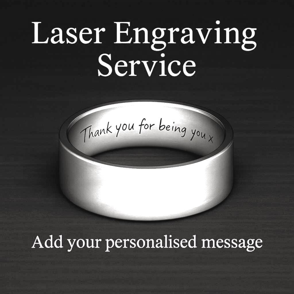Custom Ring Engraving for Titanium Rings – Personalised Engraving