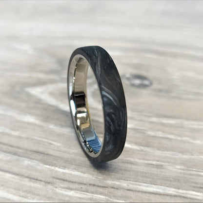 Forged Noir – Carbon Fibre & Titanium Wedding Ring