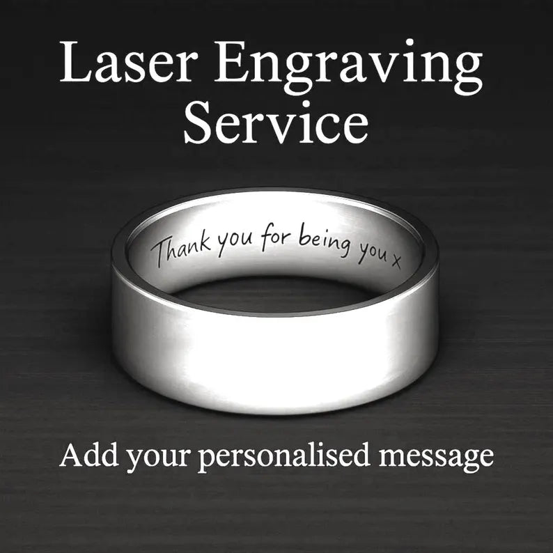 Handmade Damascus Steel Ring: Unique Stainless Steel Wedding Band